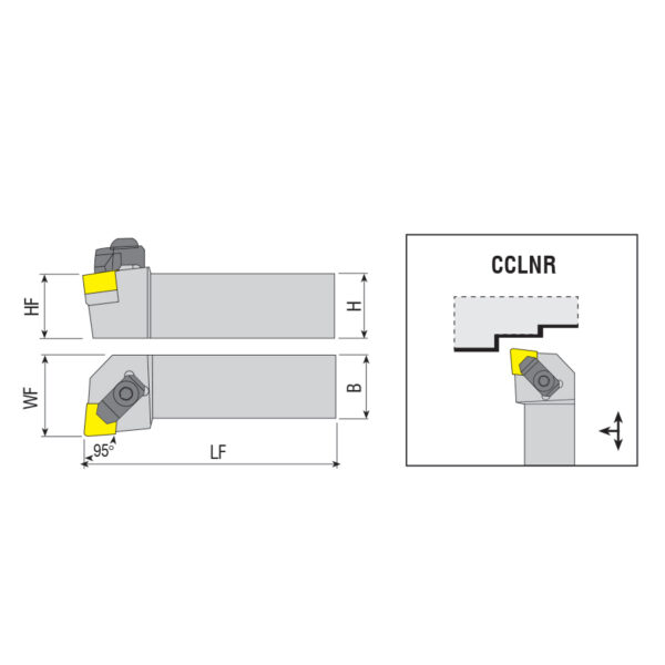 CCLNL 2525 M1607C esztergakés