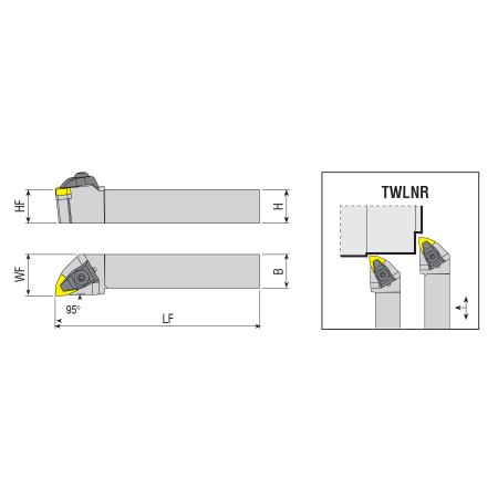 TWLNL 5050 S08 esztergakés