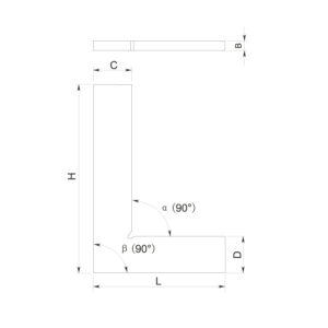 9315-1115 Derékszög fém 100x70 mm