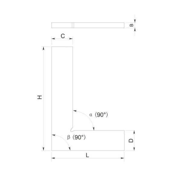 9315-1115 Derékszög fém 100x70 mm