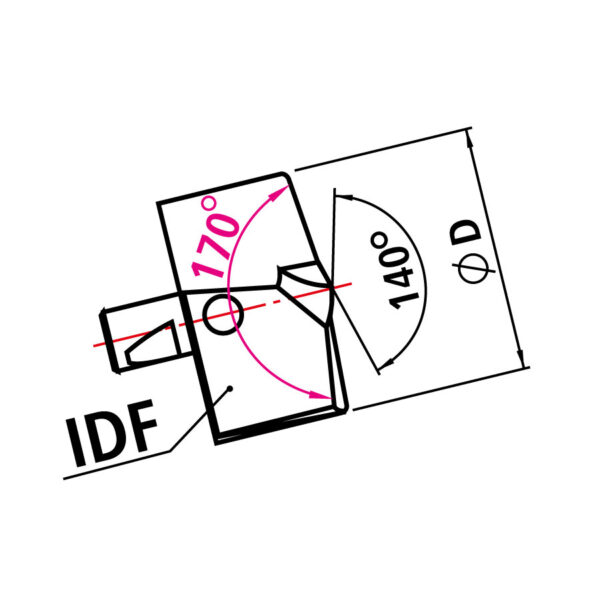 IDF 102 TiAlN d=10,2 mm fúróhegy