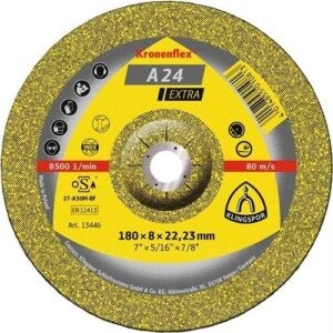 KLINGSPOR CSISZOLÓKORONG 115X6X22.23MM A 24 EX S DOMBORÍTOTT