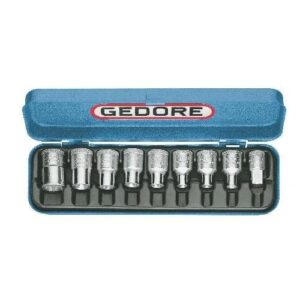 GEDORE TORX DUGÓKULCS KÉSZLET 1/2" 9 RÉSZES KÜLSŐ TORX E10-E24 (TX 19 E-09)