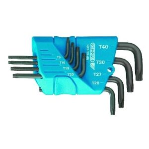 GEDORE HAJLÍTOTT CSAVARKULCS KÉSZLET TARTÓBAN, 8 RÉSZES TORX T9-T40 (H 43 TX-88)