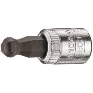 GEDORE IMBUSZ DUGÓKULCS BETÉT 1/4", GÖMBFEJ, BELSŐ HATSZÖG 6 MM (IN 20 K 6)
