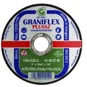 GRÁNIT VÁGÓKORONG 115X1.0X22.23  INOX 11A60S7BF 80 (GRANIFLEX PLUSSZ)