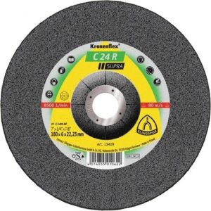 KLINGSPOR CSISZOLÓKORONG 115X6X22.23MM C 24 R S DOMBORÍTOTT