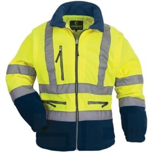 FLUO PULÓVER LEVEHETŐ UJJÚ SÁRGA/KÉK XL