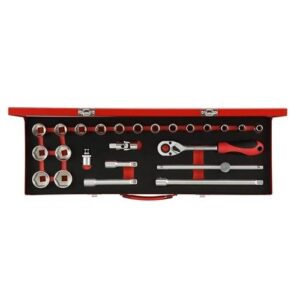 GEDORERED DUGÓKULCS KÉSZLET 1/2" 10-32 MM 24 RÉSZES R69004024