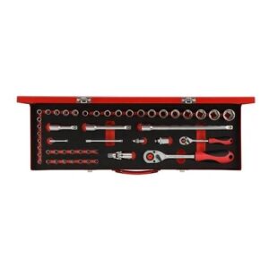 GEDORERED DUGÓKULCS KÉSZLET 1/4"-1/2" 49 RÉSZES R46004049