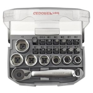 GEDORERED BIT-RACSNI KÉSZLET 1/4"6-13 MM 23 RÉSZES R49005023
