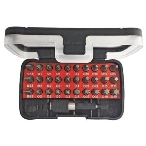 GEDORERED CSAVARHÚZÓHEGY KÉSZLET LAPOS+PH+PZ+TX 1/4" 32 RÉSZES R33005031
