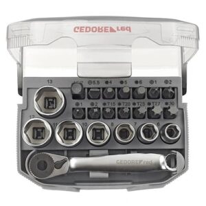 GEDORERED CSAVARHÚZÓ CSEREHEGY KÉSZLETTEL 1/4" DISPLAY 8 DARABBAL R38929008