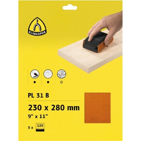 KLINGSPOR KIAKASZTHATÓ CSISZOLÓPAPÍR A4 230X280MM P 40 PL 31 B S 5SRT (5 DB/CSOMAG)