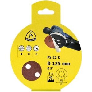 KLINGSPOR KIAKASZTHATÓ TÉPŐZÁRAS TÁRCSA 150MM 60 PS 22 K N GLS51S5 (5 DB/CSOMAG)