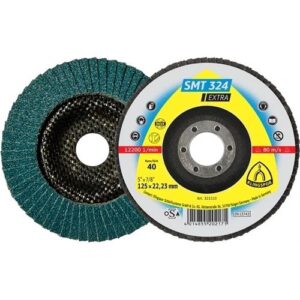 KLINGSPOR LAMELLÁS CSISZOLÓTÁNYÉR 115X22.23MM 60 SMT 324 N KÚPOS