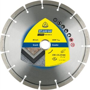 KLINGSPOR GYÉMÁNT VÁGÓKORONG 230X2.6X22.23MM DT 600 GU S 15S