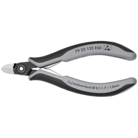 KNIPEX ESD PRECÍZIÓS-ELEKTRONIKAI OLDALCSÍPŐFOGÓ 125 MM