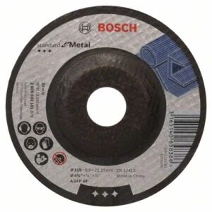 BOSCH TISZTÍTÓKORONG 115X6.0 ST FOR METAL A 24 P BF HAJLÍTOTT