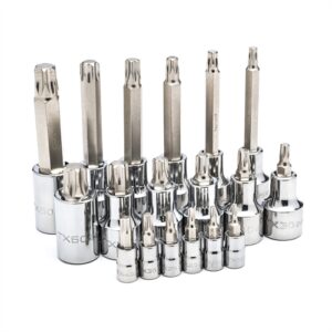 SATA TORX DUGÓKULCS KÉSZLET 1/4"-1/2" 18 RÉSZES