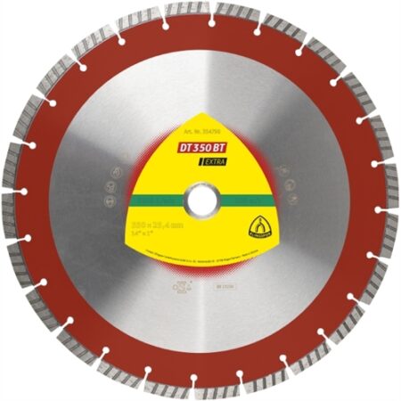 KLINGSPOR GYÉMÁNT VÁGÓKORONG 400 X 3.6 X 25.4 MM 28 SZEGMENS SZABVÁNYOS TURBÓ DT 350 BT EXTRA