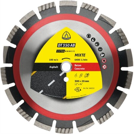 KLINGSPOR GYÉMÁNT VÁGÓKORONGOK, 300X2.8X20 MM 18 SZEGMENSEK 40X2.8X12 MM, SZÉLES SZEGMENSHÉZAG DT 350 AB EXTRA CEVOLUTION