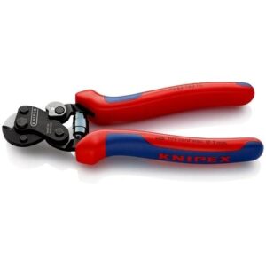 KNIPEX DRÓTKÖTÉL OLLÓ TÖBBKOMPONENSŰ NYÉL 160 MM