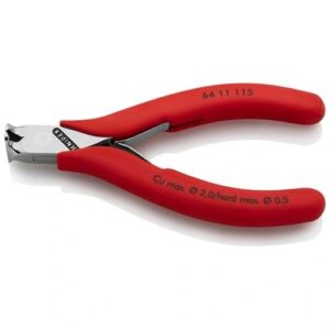 KNIPEX ELEKTRONIKAI HOMLOKCSÍPŐ FOGÓ MÁRTOTT NYÉL 115 MM