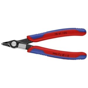 KNIPEX ELEKTRONIKAI OLDALCSÍPŐ FOGÓ SUPER KNIPS TÖBBKOMPONENSŰ NYÉL BARNÍTOTT 125 MM