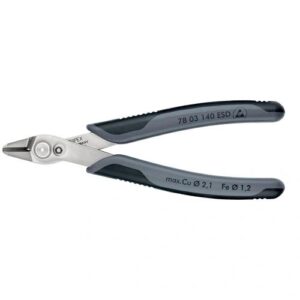 KNIPEX ELEKTRONIKAI OLDALCSÍPŐ FOGÓ SUPER KNIPS XL ESD TÖBBKOMPONENSŰ NYÉL 140 MM (BLISZTER)