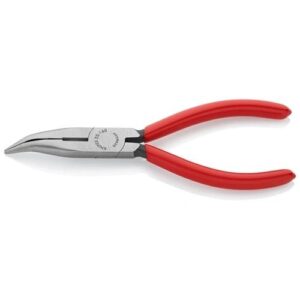 KNIPEX FÉLKEREKCSŐRŰ FOGÓ VÁGÓÉLLEL (RÁDIÓFOGÓ) FEKETÉRE FOSZFÁTOZOTT 160 MM (BLISZTER)