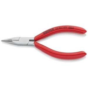 KNIPEX FÉLKEREKCSŐRŰ FOGÓ VÁGÓÉLLEL (RÁDIÓFOGÓ) KRÓMOZOTT, MÁRTOTT NYÉL 125 MM