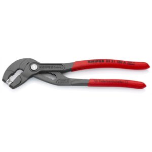 KNIPEX TÖMLŐBILINCS FOGÓ MÁRTOTT NYÉL, SZÜRKÉRE FOSZFÁTOZOTT 180MM (BLISZTER)