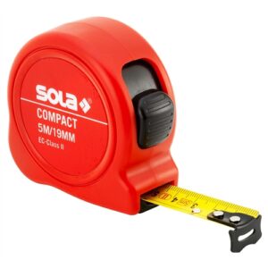 SOLA COMPACT CO 8 ME - SB MÉRŐSZALAG (25 MM), MM/HÜVELYK SKÁLÁVAL EK-OSZTÁLY 2  FALRA AKASZTHATÓ KIVITEL