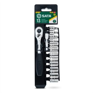 SATA DUGÓKULCS KÉSZLET 1/4" 4-14MM 13 RÉSZES