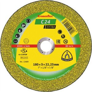 KLINGSPOR KRONENFLEX C 24 EX VÁGÓKORONG, 230 X 3 X 22.23 MM DOMBORÚ