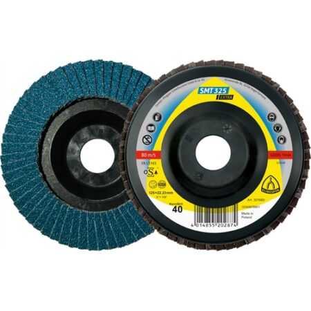 KLINGSPOR LAMELLÁS CSISZOLÓTÁNYÉR X-LOCK, 125 X 22.23 MM SZEMCSE P60 EGYENES SMT 325 EXTRA