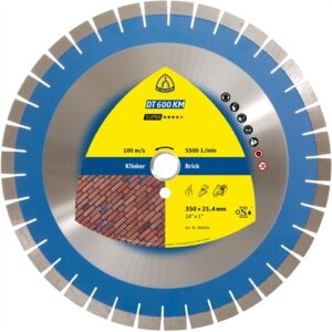KLINGSPOR GYÉMÁNT VÁGÓKORONG, 350 X 3 X 25.4 MM 38 SZEGMENS DT 600 KM SUPRA