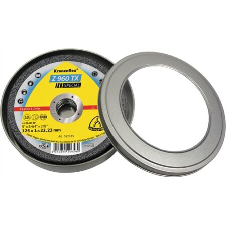 KLINGSPOR KRONENFLEX Z 960 TX VÁGÓKORONG, ZIRKON 125 X 1 X 22.23 MM EGYENES