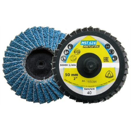 KLINGSPOR LAMELLÁS CSISZOLÓTÁNYÉR, SZEMCSE P80 50 MM KÚPOS QUICK ROLL CONNECT MST 624 SUPRA