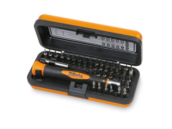 1256/C36-2 Bimateriál-műszerész csavarhúzó 36 cserélhető 4 mm-es bit-tel és mágneses hosszabbítóval BETA 1256/C36-2"