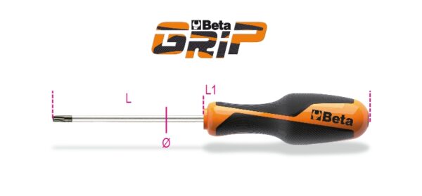1268RTX 10 Imbusz csavarhúzó Tamper Resistant Torx® csavarokhoz BETA 1268RTXK 10