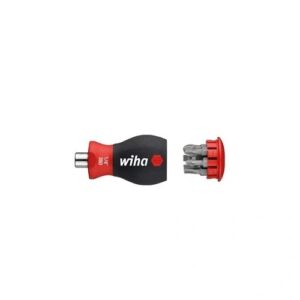 WIHA CSAVARHÚZÓ BITTÁRRAL MÁGNESES PHILLIPS, LAPOS 6 BITTEL, STUBBY, 1/4" (33738)