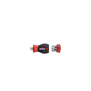 WIHA CSAVARHÚZÓ BITTÁRRAL MÁGNESES LAPOS, POZIDRIV 6 BITTEL, STUBBY, 1/4" (33764 / 10382)