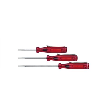 WIHA MINI CSAVARHÚZÓ LAPOS ÁTLÁTSZÓ-PIROS, FELTŰZŐ CSIPESSZEL 3.0 MM X 80 MM (01539)