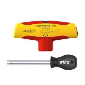 WIHA TORQUEVARIO-S T ELECTRIC NYOMATÉK CSAVARHÚZÓ T MARKOLATTAL 5-14 NM VÁLTOZTATHATÓAN ÁLLÍTHATÓ NYOMATÉK (43177)