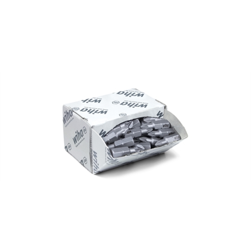 WIHA STANDARD 25 BITKÉSZLET POZIDRIV (PZ1) 1/4" C6,3 NAGY KISZERELÉSŰ CSOMAGBAN 50 RÉSZES (08056)