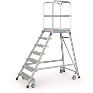 ZARGES ACÉLDOBOGÓS LÉTRA 1X7 LÉPCSŐS Z600 POD