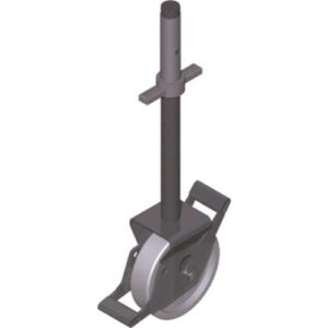 ZARGES VEZETŐKÉPES KERÉK ORSÓVAL, 125MM