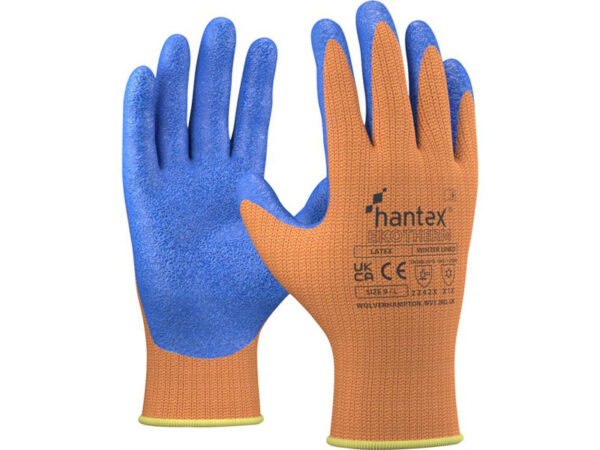 HANTEX HI-VIS LATEXMÁRTOTT TÉLI KESZTYŰ